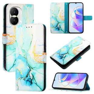 For Honor X40i PT003 Marble Pattern Flip Leather Phone Case(Green)