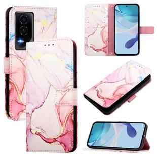 For Honor GT PT003 Marble Pattern Flip Leather Phone Case(Rose Gold)