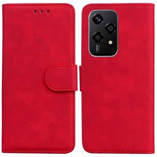 For Honor 200 Lite Global Skin Feel Pure Color Flip Leather Phone Case(Red)
