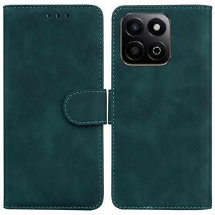 For Honor Play 60 Plus Skin Feel Pure Color Flip Leather Phone Case(Green)