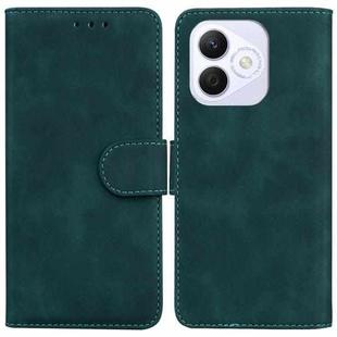 For Honor X60i Skin Feel Pure Color Flip Leather Phone Case(Green)