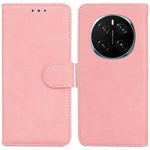 For Honor Magic7 Pro Skin Feel Pure Color Flip Leather Phone Case(Pink)