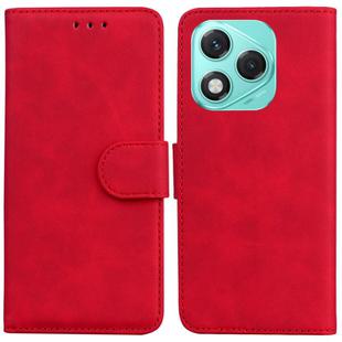 For Honor 400 Lite Skin Feel Pure Color Flip Leather Phone Case(Red)