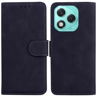 For Honor 400 Lite Skin Feel Pure Color Flip Leather Phone Case(Black)