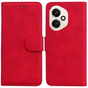 For Honor 400 Global 156.5mm Skin Feel Pure Color Flip Leather Phone Case(Red)