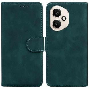 For Honor 400 Global 156.5mm Skin Feel Pure Color Flip Leather Phone Case(Green)