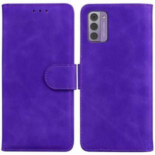 For Nokia G42 Skin Feel Pure Color Flip Leather Phone Case(Purple)