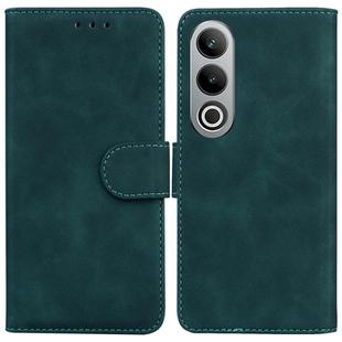 For OnePlus Nord CE4 5G Skin Feel Pure Color Flip Leather Phone Case(Green)