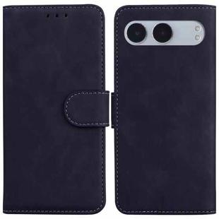 For OnePlus Nord 4 Skin Feel Pure Color Flip Leather Phone Case(Black)