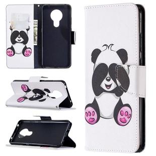 For Nokia 5.3 Colored Drawing Pattern Horizontal Flip Leather Case with Holder & Card Slots & Wallet(Panda)