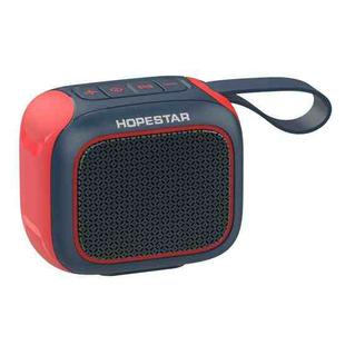 HOPESTAR A22 IPX6 Waterproof Portable Bluetooth Speaker Outdoor Subwoofer(Blue Red)