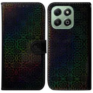 For Honor X6b Colorful Magnetic Buckle Leather Phone Case(Black)