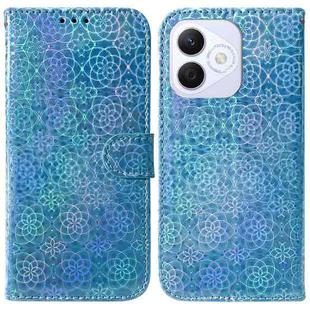 For Honor X60i Colorful Magnetic Buckle Leather Phone Case(Blue)