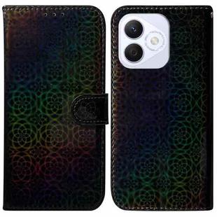 For Honor X60i Colorful Magnetic Buckle Leather Phone Case(Black)