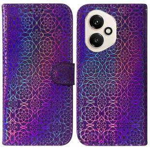 For Honor 400 Global 156.5mm Colorful Magnetic Buckle Leather Phone Case(Purple)