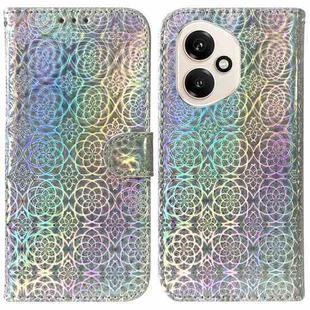 For Honor 400 Global 156.5mm Colorful Magnetic Buckle Leather Phone Case(Silver)