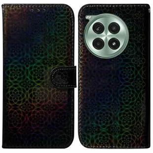 For OnePlus Ace 3 Pro Colorful Magnetic Buckle Leather Phone Case(Black)