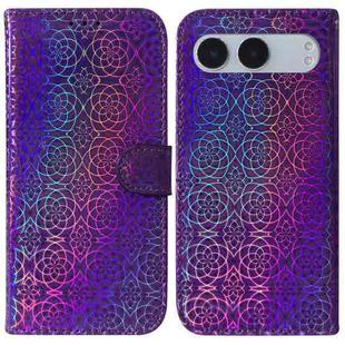 For OnePlus Nord 4 Colorful Magnetic Buckle Leather Phone Case(Purple)