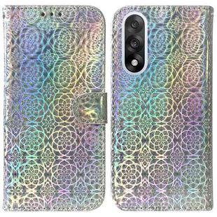 For OnePlus Ace 5 Ultra / Nord 5 5G Colorful Magnetic Buckle Leather Phone Case(Silver)