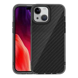 For iPhone 15 Plus Armor Carbon Fiber TPU + PC Phone Case(Black)