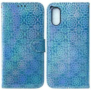 For Sony Xperia 5 V Colorful Magnetic Buckle Leather Phone Case(Blue)