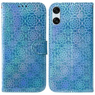 For Sony Xperia 10 VI Colorful Magnetic Buckle Leather Phone Case(Blue)