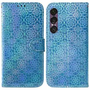 For Sony Xperia 1 VII Colorful Magnetic Buckle Leather Phone Case(Blue)