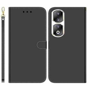 For Honor 90 Pro Imitated Mirror Surface Leather Phone Case(Black)