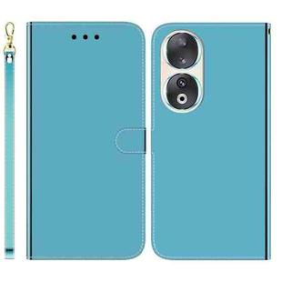 For Honor 90 Imitated Mirror Surface Leather Phone Case(Blue)