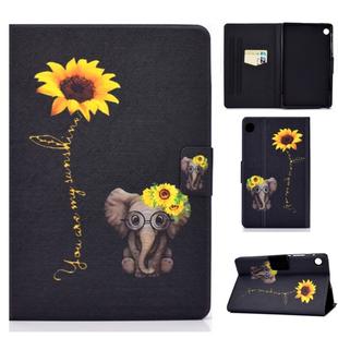 For Huawei MatePad T 8 Voltage Painted Pattern Tablet PC Protective Leather Case with Bracket & Card Slots & Anti-skid Strip(Chrysanthemum Elephant)