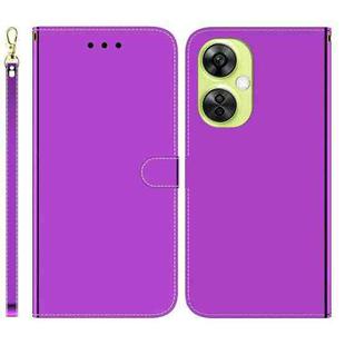 For OnePlus Nord CE 3 Lite/Nord N30 Imitated Mirror Surface Leather Phone Case(Purple)