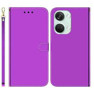 For OnePlus Nord 3 Imitated Mirror Surface Leather Phone Case(Purple)