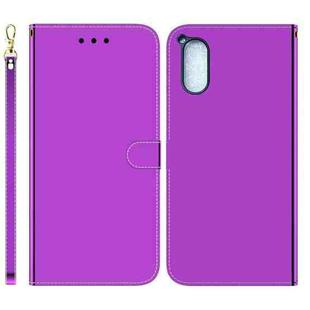 For Sony Xperia 5 V Imitated Mirror Surface Leather Phone Case(Purple)