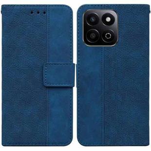 For Honor Play 60 Plus Geometric Embossed Leather Phone Case(Blue)