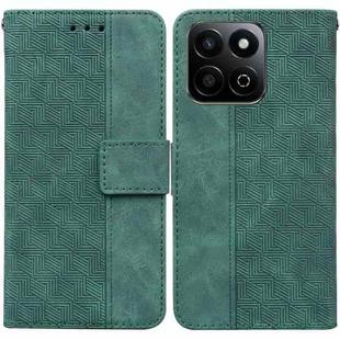 For Honor Play 60 Plus Geometric Embossed Leather Phone Case(Green)