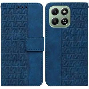 For Honor X6b Geometric Embossed Leather Phone Case(Blue)