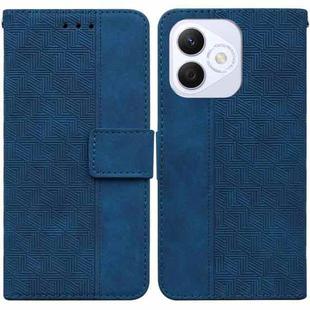 For Honor X60i Geometric Embossed Leather Phone Case(Blue)