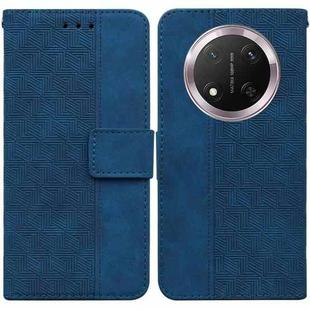 For Honor X9c Geometric Embossed Leather Phone Case(Blue)