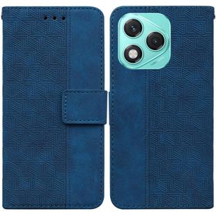 For Honor 400 Lite Geometric Embossed Leather Phone Case(Blue)
