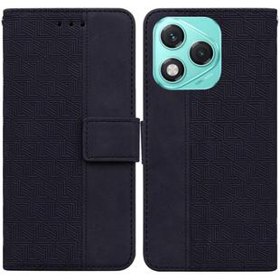 For Honor 400 Lite Geometric Embossed Leather Phone Case(Black)