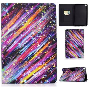 For Samsung Galaxy Tab A 8.0 (2019) T290 / T295 Voltage Painted Pattern Tablet PC Protective Leather Case with Bracket & Card Slots & Anti-skid Strip(Meteor)