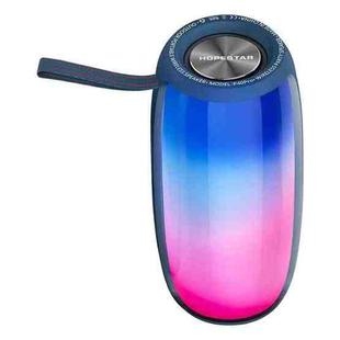 HOPESTAR P40 Pro IPX6 Waterproof RGB Light Wireless Bluetooth Speaker(Blue)