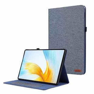 For Honor MagicPad 13 Cloth Texture Horizontal Flip PU + TPU Tablet Case(Deep Blue)