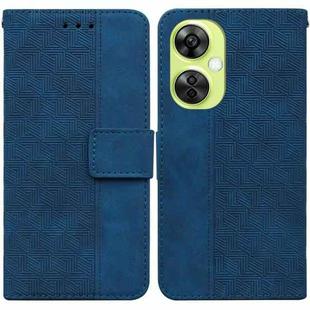 For OnePlus Nord CE 3 Lite/Nord N30 Geometric Embossed Leather Phone Case(Blue)