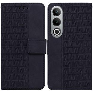 For OnePlus Nord CE4 5G Geometric Embossed Leather Phone Case(Black)