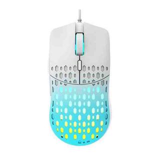 HXSJ S500 3600DPI Colorful Luminous Wired Mouse, Cable Length: 1.5m(Sky Blue)