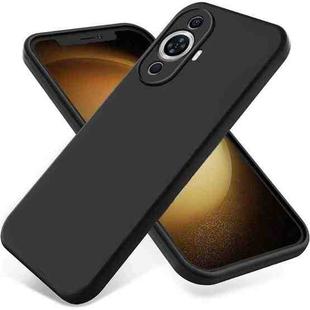 For Huawei Nova 11 Pro / 11 Ultra Solid Color Liquid Silicone Dropproof Full Coverage Protective Case(Black)