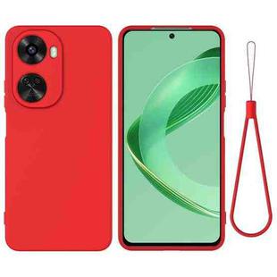 For Huawei nova 12 SE / nova 11 SE Solid Color Liquid Silicone Dropproof Full Coverage Protective Case(Red)