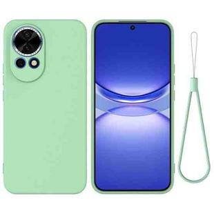 For Huawei nova 12 Solid Color Liquid Silicone Dropproof Full Coverage Protective Case(Green)