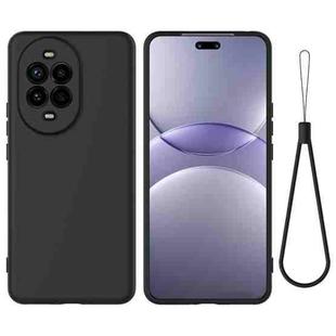 For Huawei nova 14 Pro 5G Solid Color Liquid Silicone Dropproof Full Coverage Phone Case(Black)